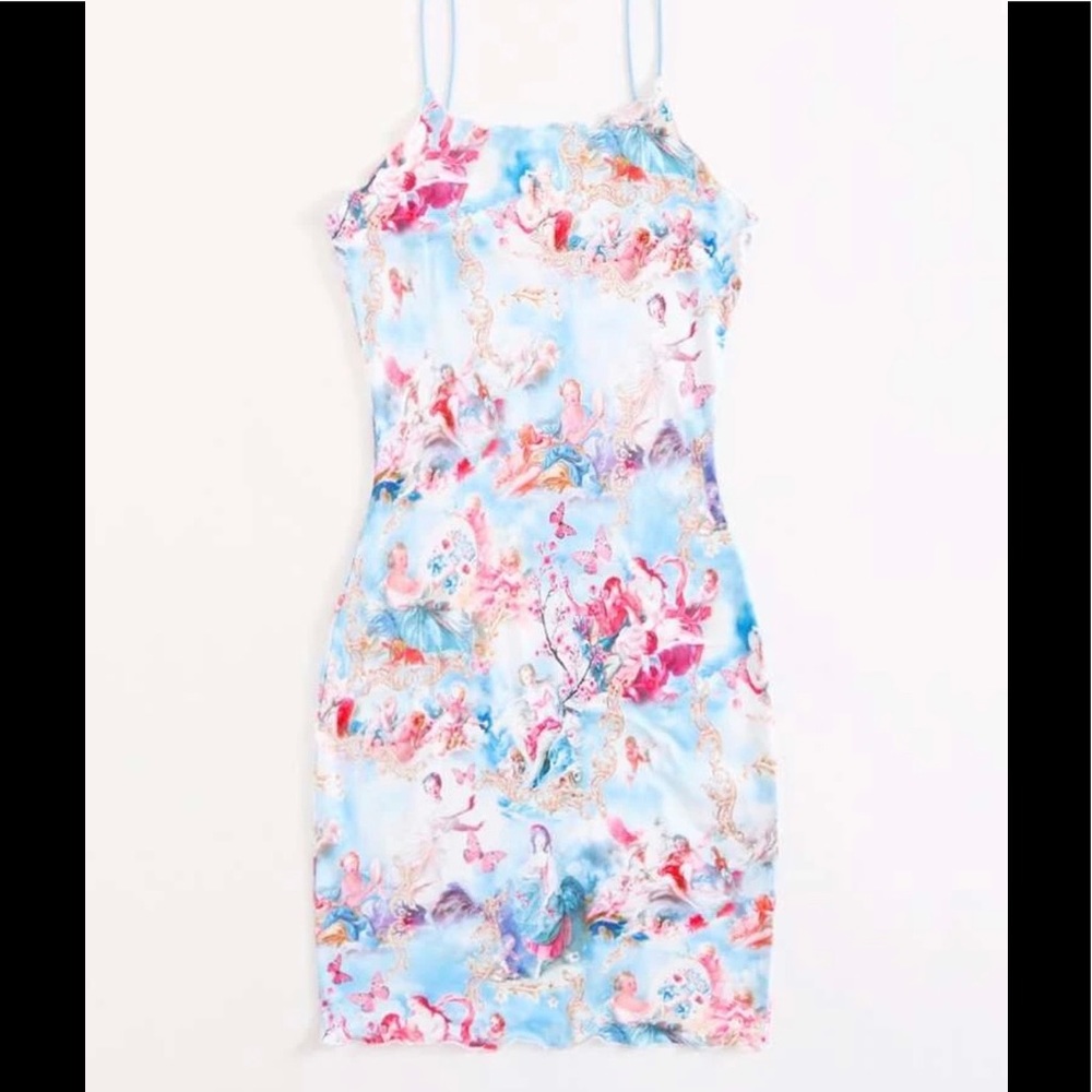 Figure and Butterfly print Bodycon